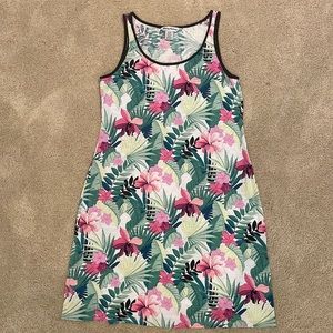 Tommy Bahama cute soft casual tank dress floral Hawaiian print